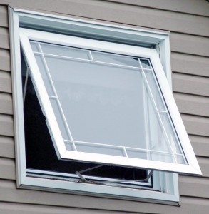 پنجره upvc سایبانی